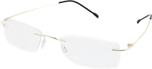 Miniatura 8 de Paquete de 3 lentes de lectura sin montura a prueba de luz azul, para mujeres y hombres, filtro antideslumbrante, anteojos ligeros
