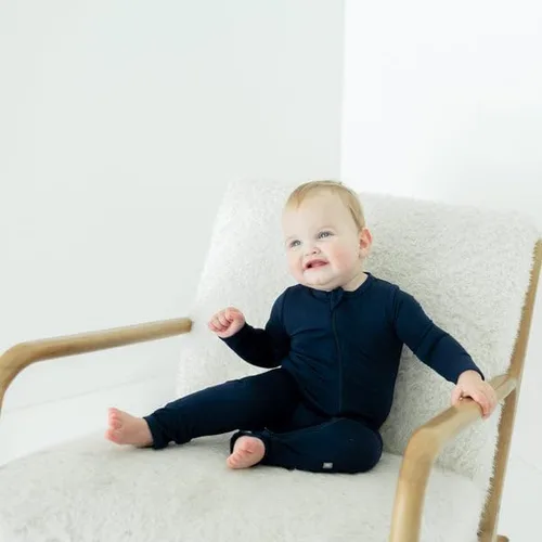 Miniatura 4 de KYTE BABY Rayón unisex hecho de bambú con cremallera mamelucos 0-24 meses