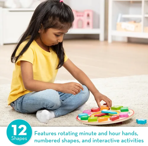 Miniatura 2 de melissa & doug reloj de clasificación de formas, Versión estándar, Multicolor