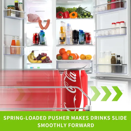 Miniatura 2 de Organizador de bebidas para refrigerador, dispensador de latas de soda para refrigerador, dispensador automático de bebidas para refrigerador