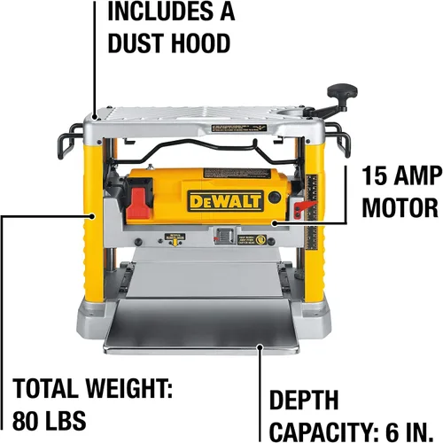 Miniatura 9 de DeWaltCepilladora para sobremesa DW734, 15A 12.5 pulgadas