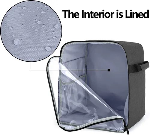 Miniatura 7 de Luxja Cubierta antipolvo compatible con mezcladores KitchenAid de 6 a 8 cuartos (con una almohadilla de relleno inferior), cubierta antipolvo