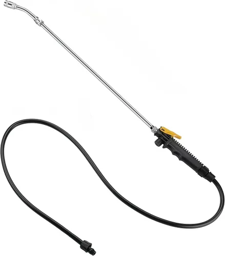 Miniatura 7 de Varita rociadora de repuesto para Ryobi, varita rociadora de acero inoxidable con boquilla ajustable, varita de gatillo y manguera para rociador