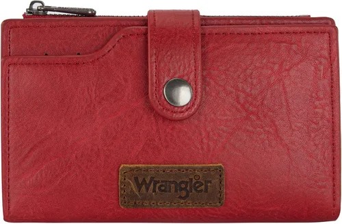 Miniatura 21 de Wrangler - Billetera para mujer con tarjetero plegable, cierre y ventana para identificación