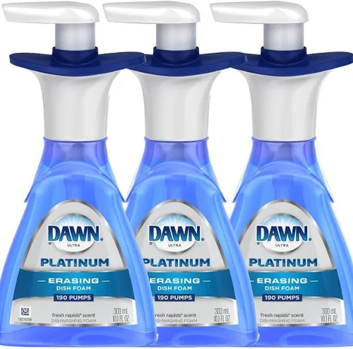Miniatura 5 de Dawn Platinum - Espuma de limpieza para platos, kit de bomba y recarga de jabón para platos con aroma fresco a Rapids