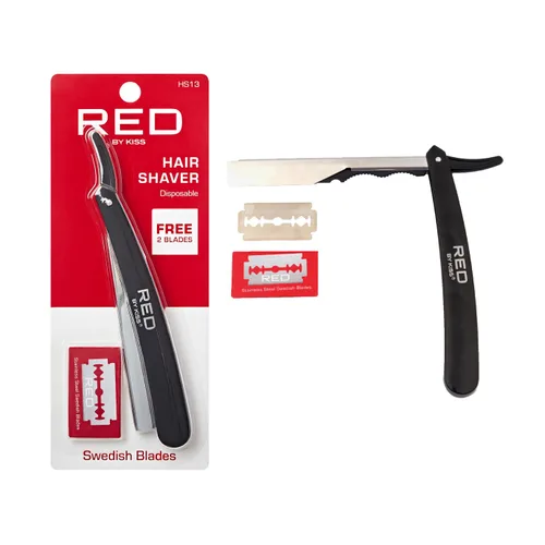 Miniatura 8 de RED by Kiss Cortador de pelo de acero inoxidable, cuchillas de afeitar para afeitar, recortadora de bordes para hombres, afeitadora de pelo