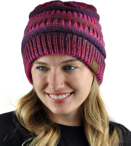 Miniatura 467 de C.C Trendy Warm Chunky Soft Stretch Cable Knit Beanie