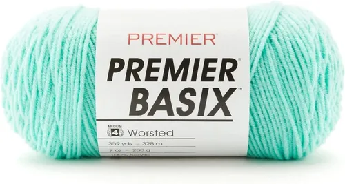 Miniatura 14 de Premier Yarns Basix, hilo de estambre sólido, hecho de acrílico, hilo ideal para ganchillo y tejer, Pecan, 359 yardas 1115-35 Pecan