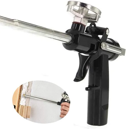Miniatura 2 de Paquete de 2 pistolas de calafateo expandibles de poliuretano Pistola de espuma para calafatear de aluminio, pulverizador de espuma de grado PU