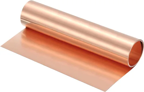 Miniatura 36 de uxcell Rollo de chapa de cobre para tapajuntas 3500 mm x 100 mm x 0,02 mm, tira de cobre puro al 99,9% de 101,6 mm x 3,5 m, placa de hoja de metal