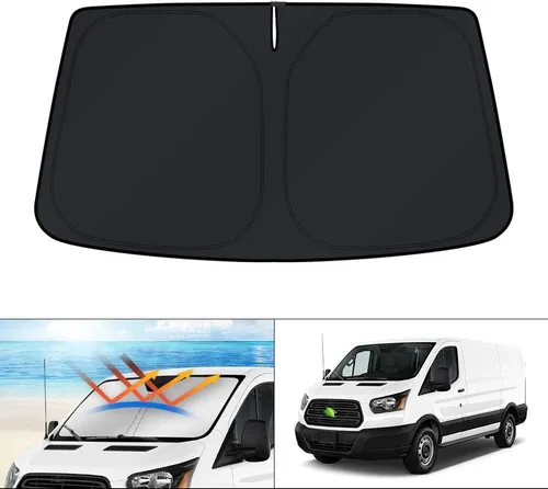 Miniatura 219 de KUST - Parasol plegable para parabrisas para Ford Ranger, accesorios 2019-2025 2026, parasol personalizado para ventana, protector solar plegable