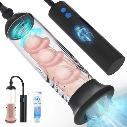 Bomba de vacío de pene, dispositivo de entrenamiento de succión y bombeo 4X, bomba de extensores Penisen, más grande, más duro y más largo N1501*