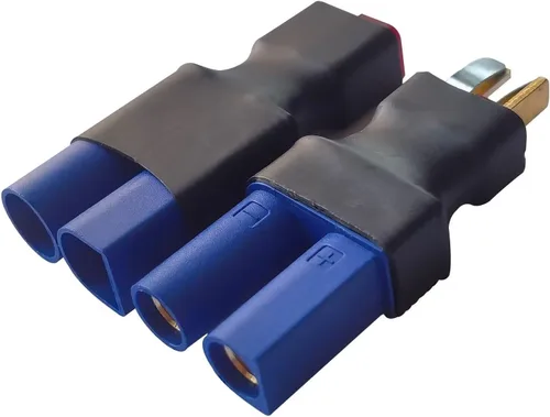 Miniatura 4 de 2 pares EC5 a T-Plug Deans estilo macho hembra RC adaptador EC5 macho a T enchufe hembra, EC5 hembra a T-Plug macho compatible con Arrma E-flite
