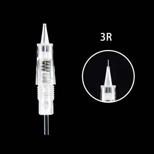 Miniatura 2 de 10PCS 3RL Maquillaje Permanente Claro Tatuaje Aguja Cartuchos para Máquina de Tatuaje de Cejas (3R)