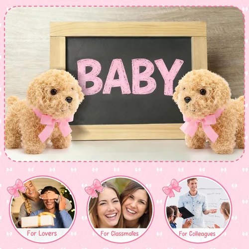 Miniatura 5 de Sosation 20 piezas de 4.72 pulgadas Mini cachorro de peluche adoptar un cachorro de perros pequeños empujadores pequeños regalos de fiesta