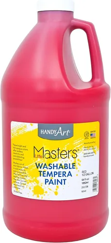 Miniatura 55 de Handy Art Little Masters - Pintura al temple lavable, turquesa, botella de 128 onzas, brillante y mezclable, alta opacidad, colores lavables