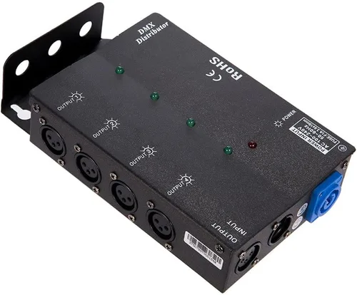 Miniatura 4 de MFL. Distribuidor de amplificador divisor DMX aislado de 4 vías con salidas de 3 pines
