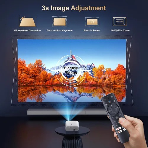 Miniatura 4 de Proyector 4K con GoogIe TV, proyector Goiaey 2000 ANSI con WiFi y Bluetooth, aplicaciones oficiales integradas, GoogIe Voice, DoIby Audio, HDMI ARC