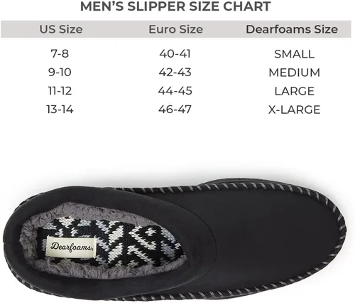 Miniatura 5 de Dearfoams Men's Thompson Cozy Memory Foam Indoor Outdoor Clog House Slipper