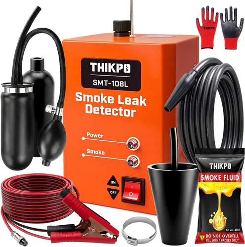 Miniatura 8 de Máquina de humo, probador de fugas automotriz, 12 V CC con bomba de aire integrada y kit de adaptadores para EVAP, vacío, turbo, combustible