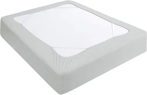 Miniatura 10 de Funda de somier tamaño king, falda de cama elástica de 4 lados, alternativa elegante para faldas de cama para hotel/hogar, se adapta a somieres