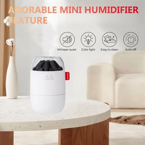 Miniatura 3 de Mini humidificador portátil, pequeña niebla fría, humidificador personal de escritorio para dormitorio de bebé, viajes, oficina, hogar, 2 modos
