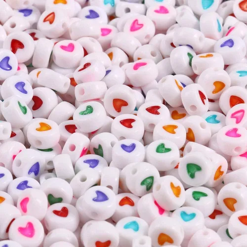 Miniatura 36 de 1000 cuentas redondas blancas de números acrílicos de 0.16 x 0.27 pulgadas, figura colorida de 0-9 pulgadas, cuentas para hacer joyas y pulseras