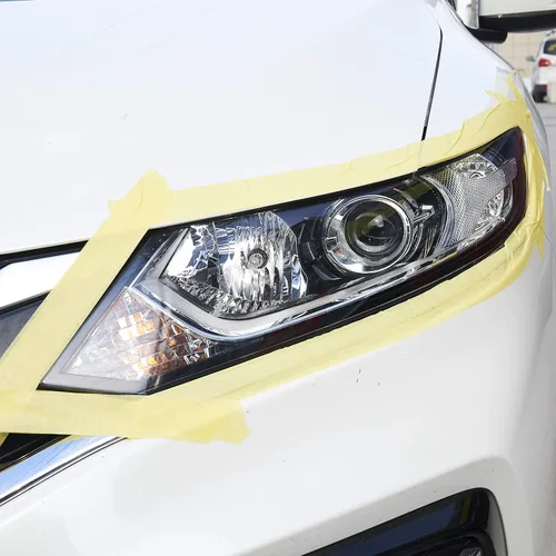 Miniatura 6 de Lichamp Paquete de 5 cintas de enmascaramiento de acabado automotriz amarillo de 1.4 pulgadas x 180.4 ft, cinta de pintura para carrocería