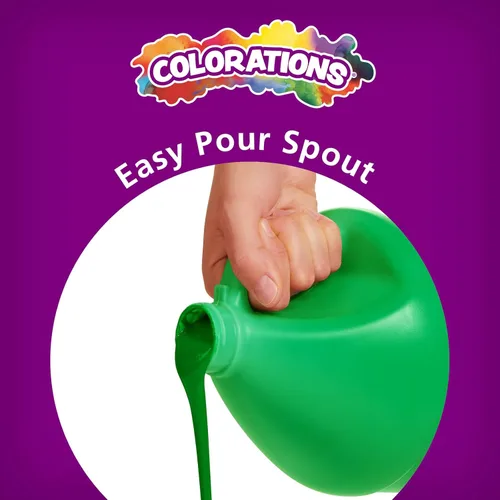 Miniatura 6 de Colorations Pintura de témpera sin parabenos para niños, 1 galón, azul vibrante. No tóxica y fabricada en los Estados Unidos, imprescindible