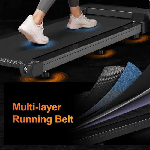 Miniatura 3 de Caminadora plegable con inclinación, cintas de correr para el hogar con manubrios, silenciosa, sin escobillas, portátil, para correr, caminar