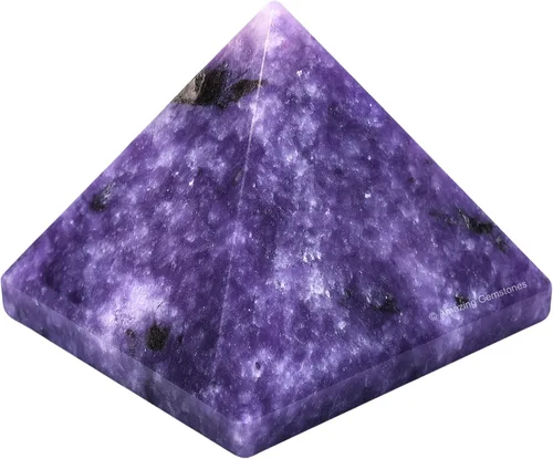 Miniatura 46 de Piedras Curativas de Cristal de Pirámide de Cuarzo Claro de Amazing Gemstone - Figura de Gran Pirámide de 2" de Piedra Natural para Meditación