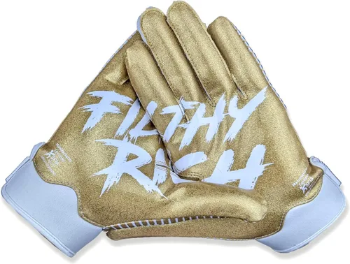 Miniatura 21 de Battle Sports - Guantes de fútbol americano para receptor abierto con dorso de mano, ultraadherentes y con agarre, antideslizantes, para adultos