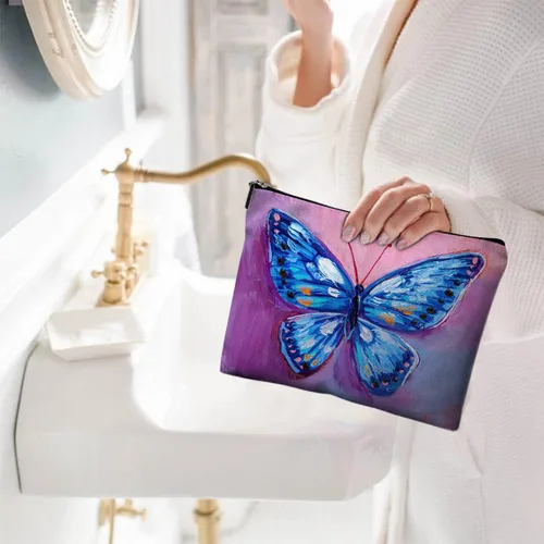 Miniatura 2 de Bolsas de cosméticos para mujer, bonita bolsa de maquillaje para monedero, bolsa de aseo de viaje, bolsa divertida con cremallera, Bolsas de Bolsas