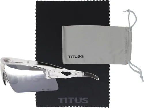 Miniatura 47 de TITUS G20 Gafas de seguridad para todos los deportes, protección para motocicletas, compatibles con ANSI Z87+ Marco negro - Lente ahumado - Con bolsa