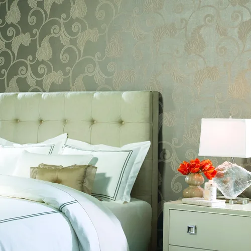 Miniatura 2 de York Wallcoverings rl1117 elementos Core rayas papel pintado, Metálico/Blanco, RL1127