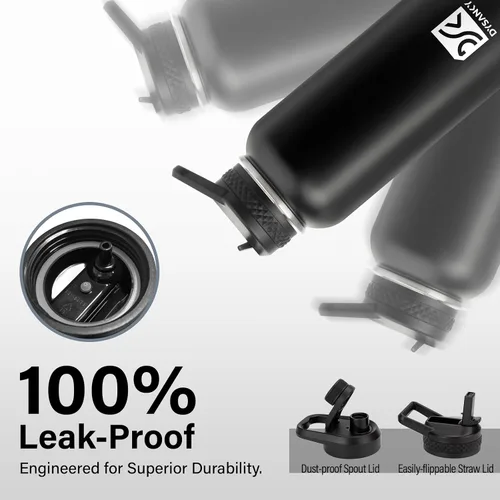 Miniatura 7 de DYSANKY Botella de agua aislada de 32 onzas, metal al vacío de acero inoxidable grueso, jarra de agua deportiva portátil para gimnasio y senderismo