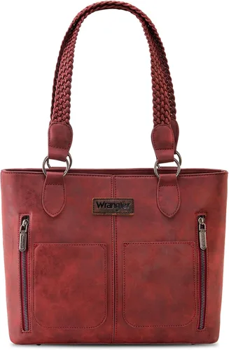 Miniatura 11 de Wrangler Bolso de mano desgastado para mujer, bolso occidental con múltiples bolsillos, bolso de mano y bolso de hombro