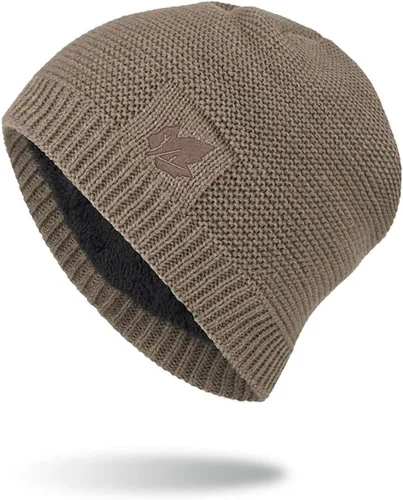 Miniatura 9 de Gorro de punto para hombre, gorro de invierno cálido Skullies para ciclismo al aire libre
