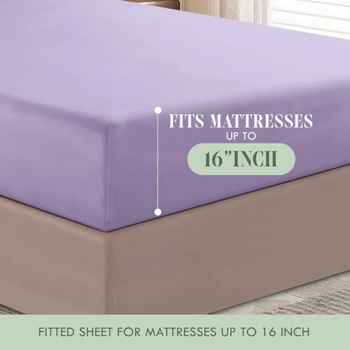 Miniatura 5 de Elegant Comfort - Juego de ropa de cama resistente a arrugas y decoloración más acogedor, sábana bajera elástica en todo el contorno, bolsillo