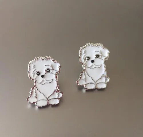 Miniatura 6 de Broche de perro carlino encantador para mascotas, broche de ramillete de metal, placa de identificación para perro, regalo de cumpleaños de Navidad