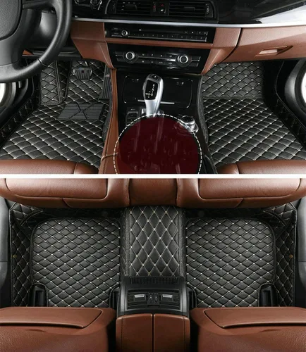 Miniatura 21 de ARAAO Alfombrillas de automóvil personalizadas para hombres y mujeres, sedán, SUV, automóvil, deportivo, antideslizantes, de lujo, (todo negro)