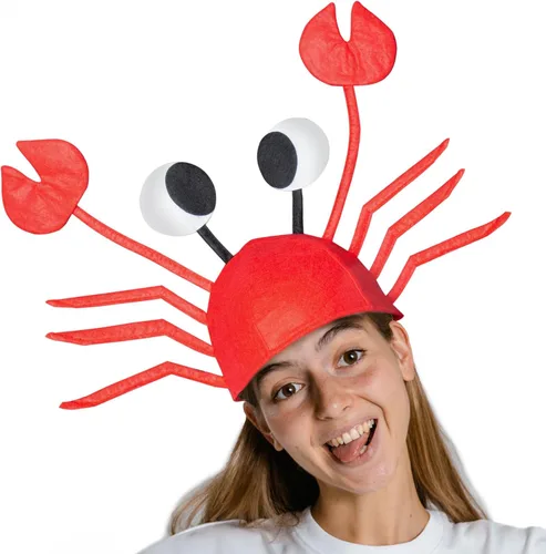 Miniatura 3 de Divertido regalo de broma de elefante blanco, 2 piezas divertido sombrero de cangrejo de langosta 3D, sombrero de cangrejo de langosta 3D, sombreros