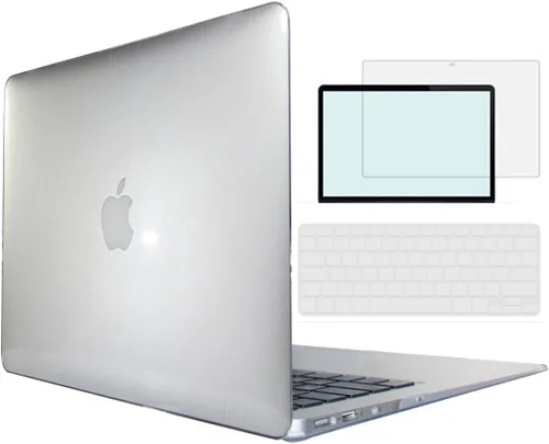 Miniatura 40 de Compatible con MacBook Air 1369 A1466 versión 2010-2017, carcasa rígida de plástico 4 en 1 con protector de pantalla de teclado compatible con Apple