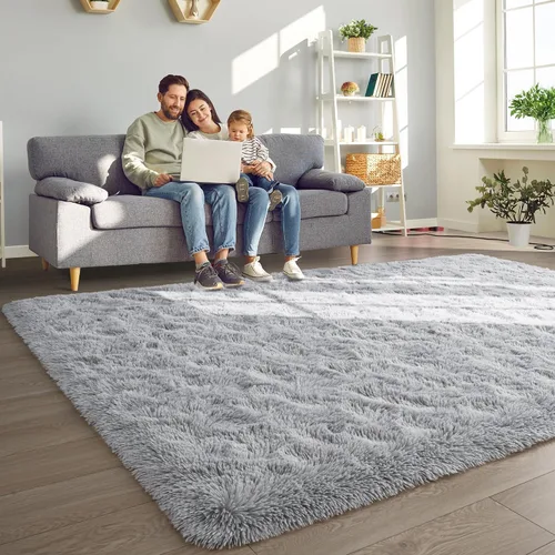 Miniatura 4 de Foxmas Alfombras de Área Suaves y Esponjosas para Dormitorio, Habitación de los Niños, Alfombra Lanuda de Felpa para Guardería, Alfombras Peludas