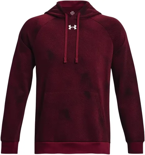 Miniatura 5 de Under Armour - Sudadera entallada de vellón con capucha para hombre modelo Rival