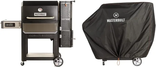 Miniatura 8 de Masterbuilt MB20041220 Gravity Series 1050 Combo de parrilla digital de carbón y ahumador - Negro; incluye MB20091621 carbón vegetal (16 libras)