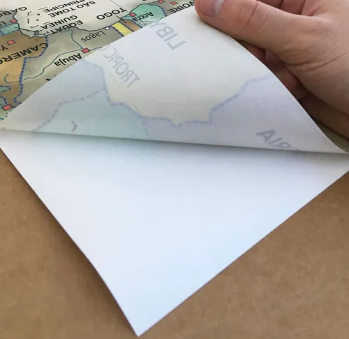 Miniatura 5 de Mural antiguo mapa del mundo, gran papel tapiz autoadhesivo de 53 x 36 pulgadas. Vinilo adhesivo de pared para despegar y pegar. Fácil de aplicar