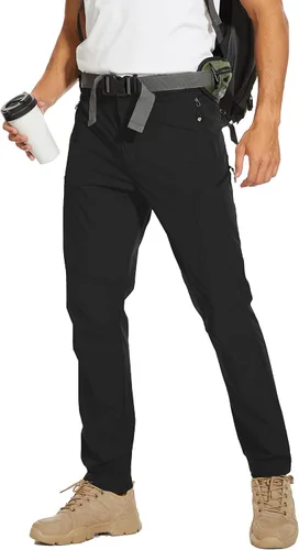 Arunlluta Pantalones de senderismo para hombre, pantalones de viaje para senderismo, resistentes al agua, pantalones de trabajo para hombre,