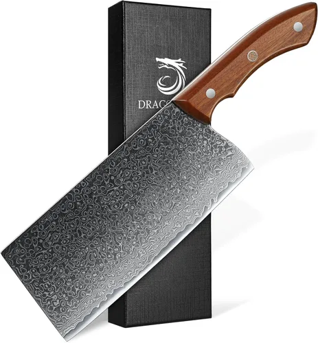 Miniatura 8 de DRAGON RIOT Cuchillo de pelar de Damasco de 5 pulgadas, cuchillo de fruta de acero de Damasco VG-10, cuchillo de pelar japonés con mango de madera