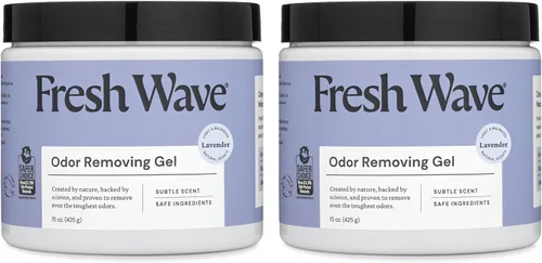 Miniatura 14 de Fresh Wave Gel eliminador de olores, 7 onzas, paquete de 3 absorbentes de olores para el hogar, alivio de olores más seguro, eliminador de olores